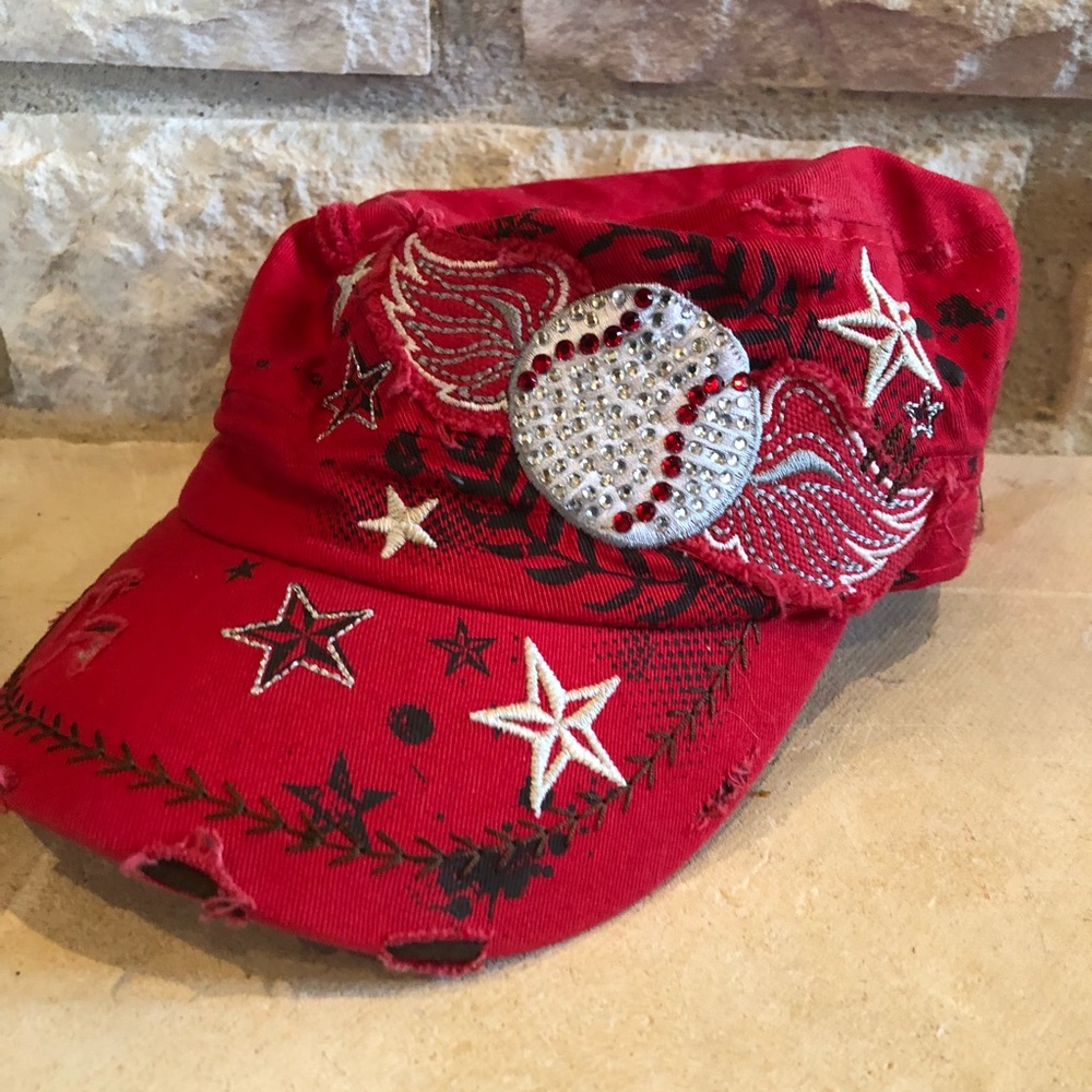 Women’s Baseball Mom Red Cap
